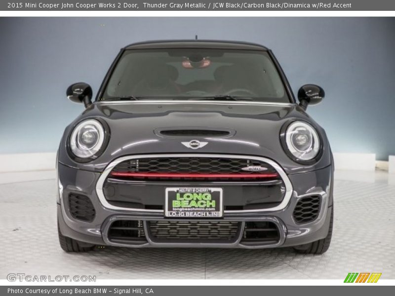 Thunder Gray Metallic / JCW Black/Carbon Black/Dinamica w/Red Accent 2015 Mini Cooper John Cooper Works 2 Door