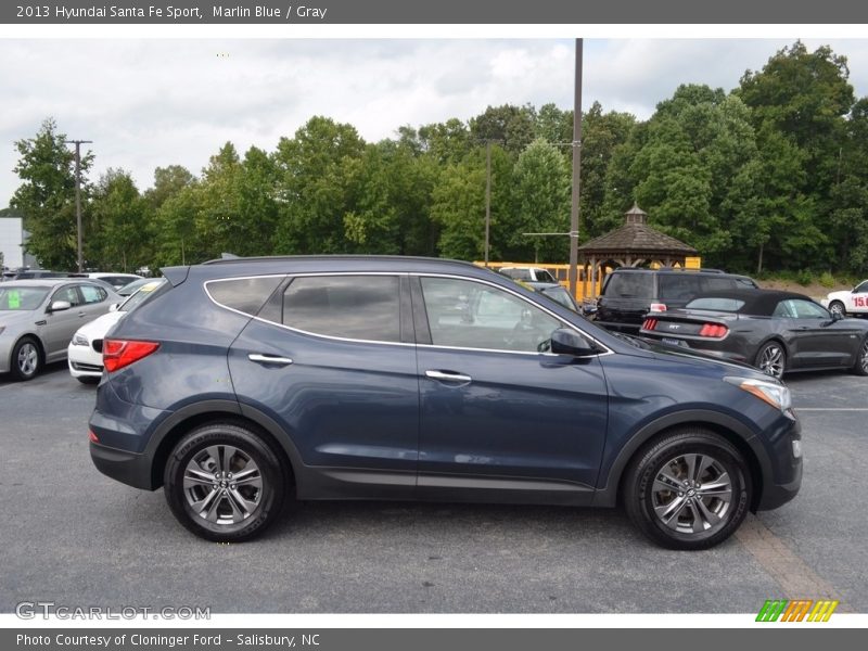 Marlin Blue / Gray 2013 Hyundai Santa Fe Sport