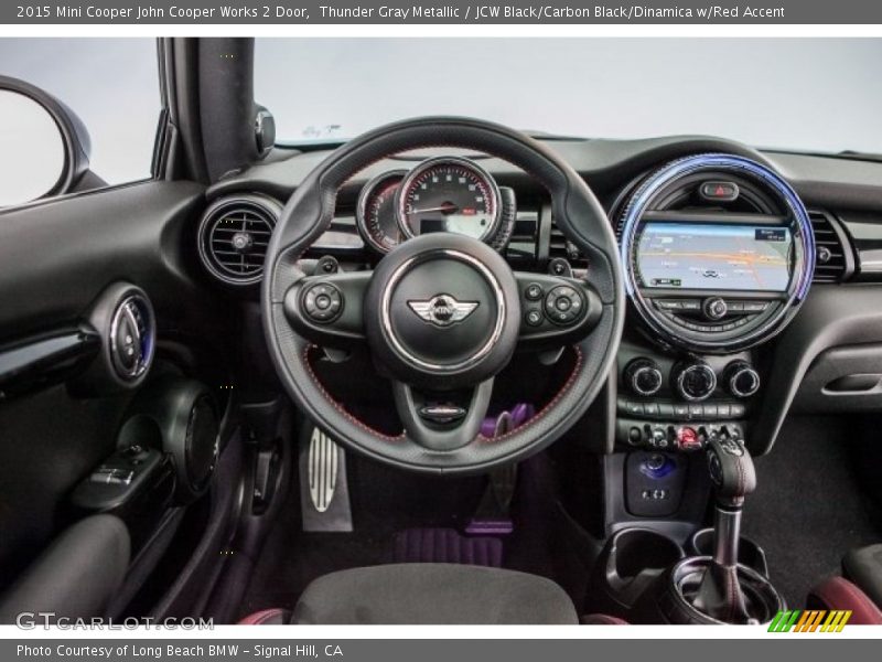 Thunder Gray Metallic / JCW Black/Carbon Black/Dinamica w/Red Accent 2015 Mini Cooper John Cooper Works 2 Door