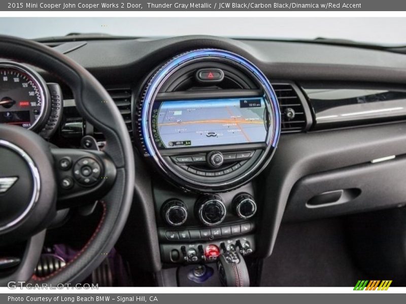 Thunder Gray Metallic / JCW Black/Carbon Black/Dinamica w/Red Accent 2015 Mini Cooper John Cooper Works 2 Door