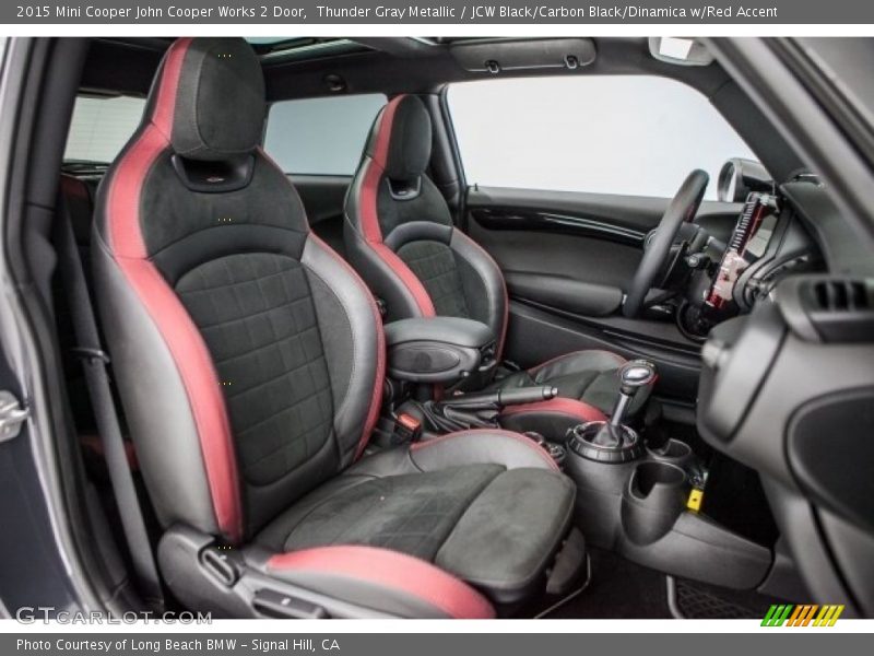 Thunder Gray Metallic / JCW Black/Carbon Black/Dinamica w/Red Accent 2015 Mini Cooper John Cooper Works 2 Door