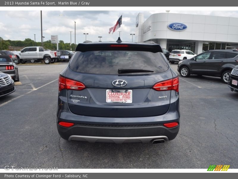 Marlin Blue / Gray 2013 Hyundai Santa Fe Sport