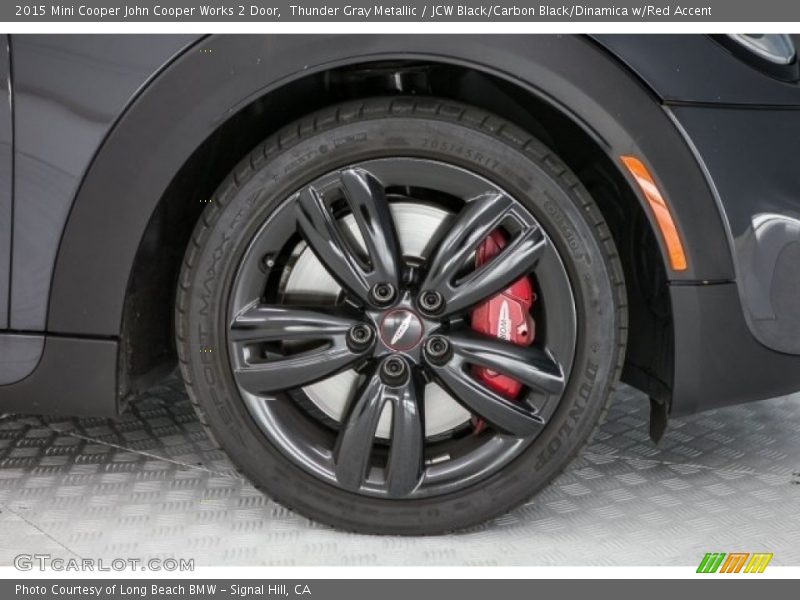 Thunder Gray Metallic / JCW Black/Carbon Black/Dinamica w/Red Accent 2015 Mini Cooper John Cooper Works 2 Door