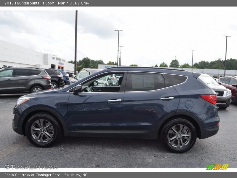 Marlin Blue / Gray 2013 Hyundai Santa Fe Sport