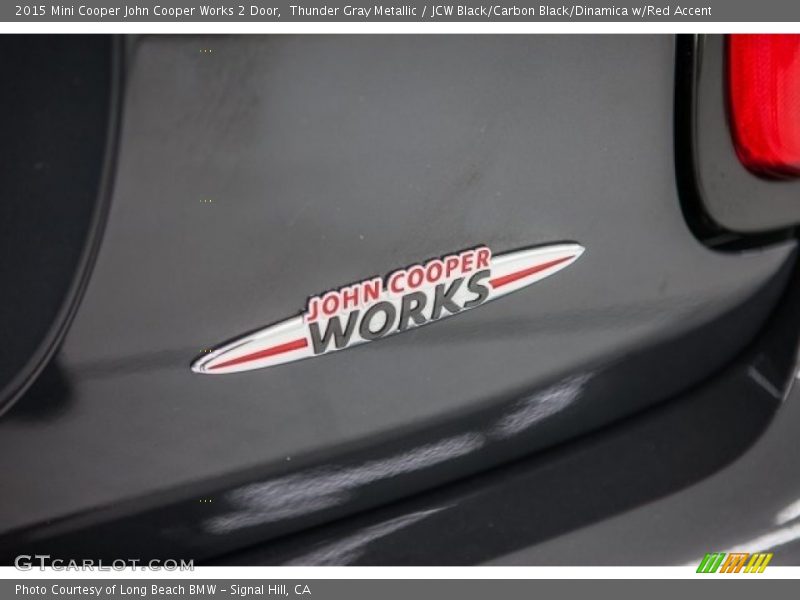 Thunder Gray Metallic / JCW Black/Carbon Black/Dinamica w/Red Accent 2015 Mini Cooper John Cooper Works 2 Door