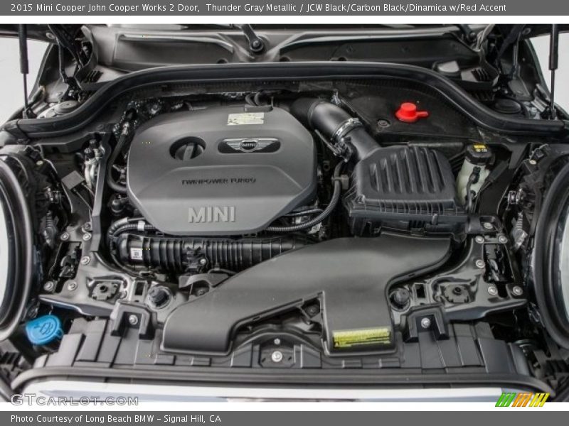 Thunder Gray Metallic / JCW Black/Carbon Black/Dinamica w/Red Accent 2015 Mini Cooper John Cooper Works 2 Door
