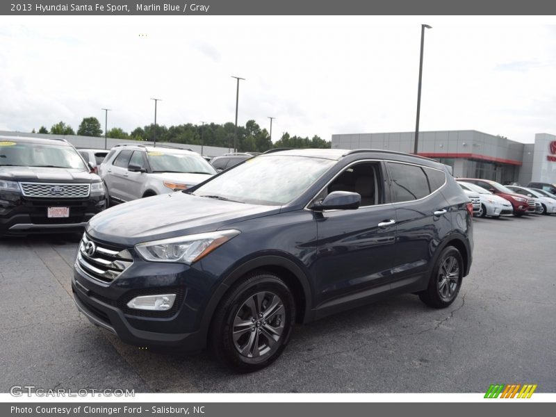 Marlin Blue / Gray 2013 Hyundai Santa Fe Sport
