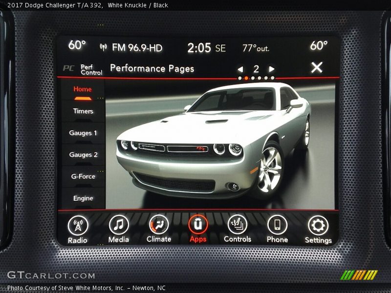 White Knuckle / Black 2017 Dodge Challenger T/A 392