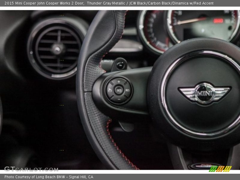 Thunder Gray Metallic / JCW Black/Carbon Black/Dinamica w/Red Accent 2015 Mini Cooper John Cooper Works 2 Door