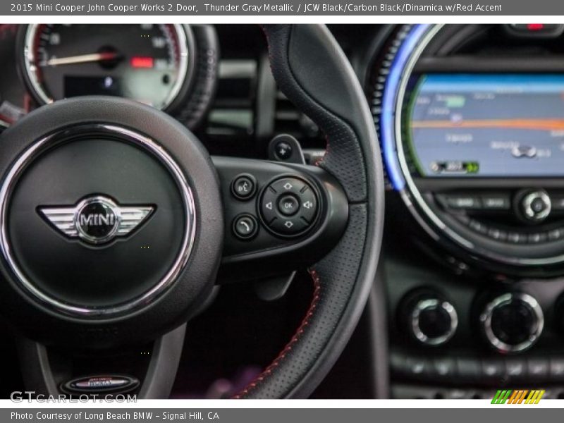 Thunder Gray Metallic / JCW Black/Carbon Black/Dinamica w/Red Accent 2015 Mini Cooper John Cooper Works 2 Door