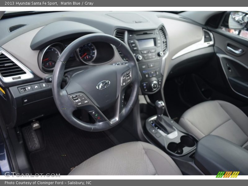 Marlin Blue / Gray 2013 Hyundai Santa Fe Sport