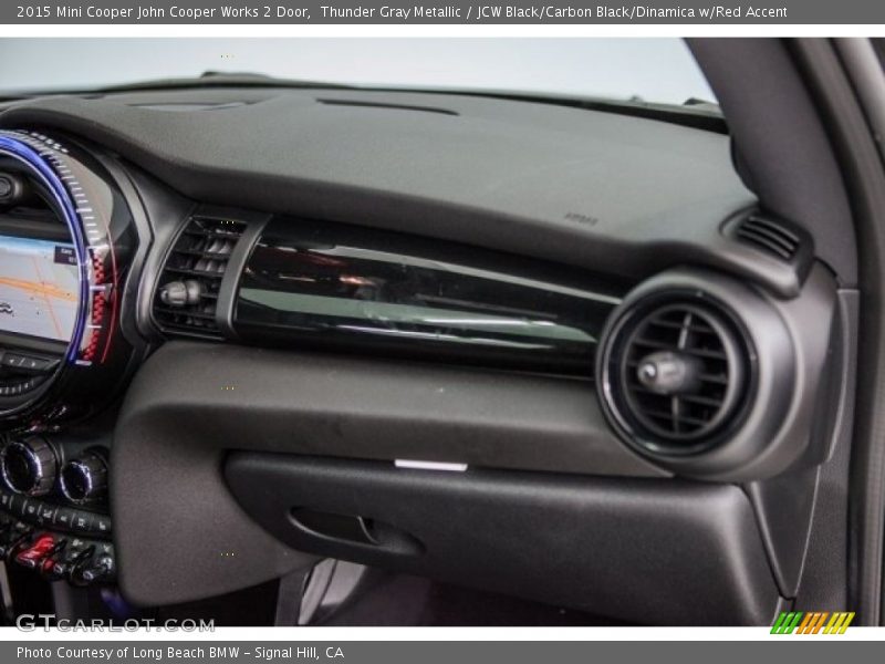 Thunder Gray Metallic / JCW Black/Carbon Black/Dinamica w/Red Accent 2015 Mini Cooper John Cooper Works 2 Door