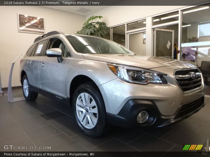 Tungsten Metallic / Ivory 2018 Subaru Outback 2.5i Premium