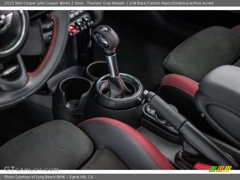 Thunder Gray Metallic / JCW Black/Carbon Black/Dinamica w/Red Accent 2015 Mini Cooper John Cooper Works 2 Door