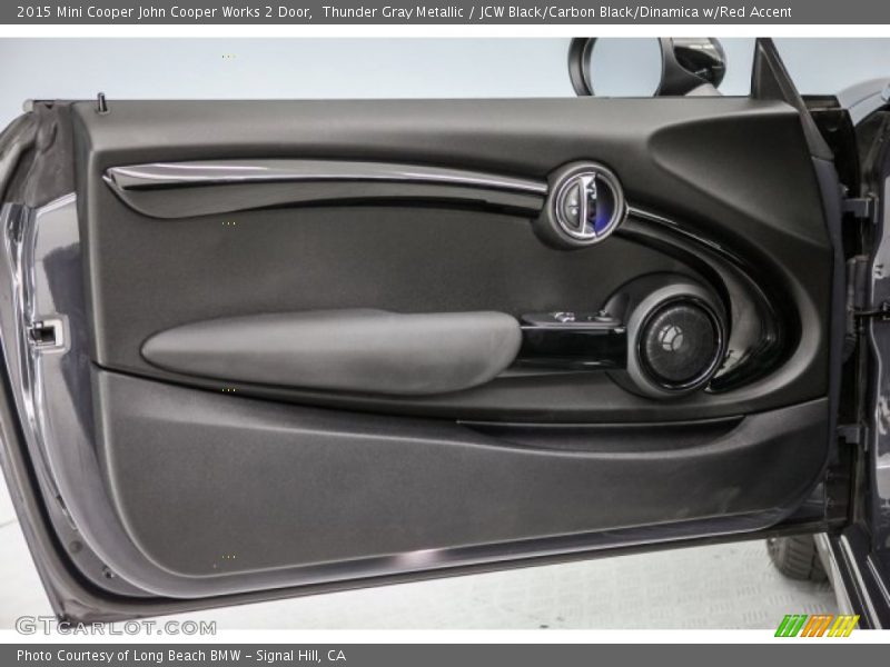 Thunder Gray Metallic / JCW Black/Carbon Black/Dinamica w/Red Accent 2015 Mini Cooper John Cooper Works 2 Door