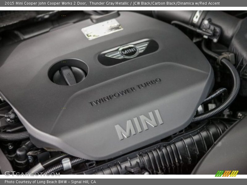 Thunder Gray Metallic / JCW Black/Carbon Black/Dinamica w/Red Accent 2015 Mini Cooper John Cooper Works 2 Door