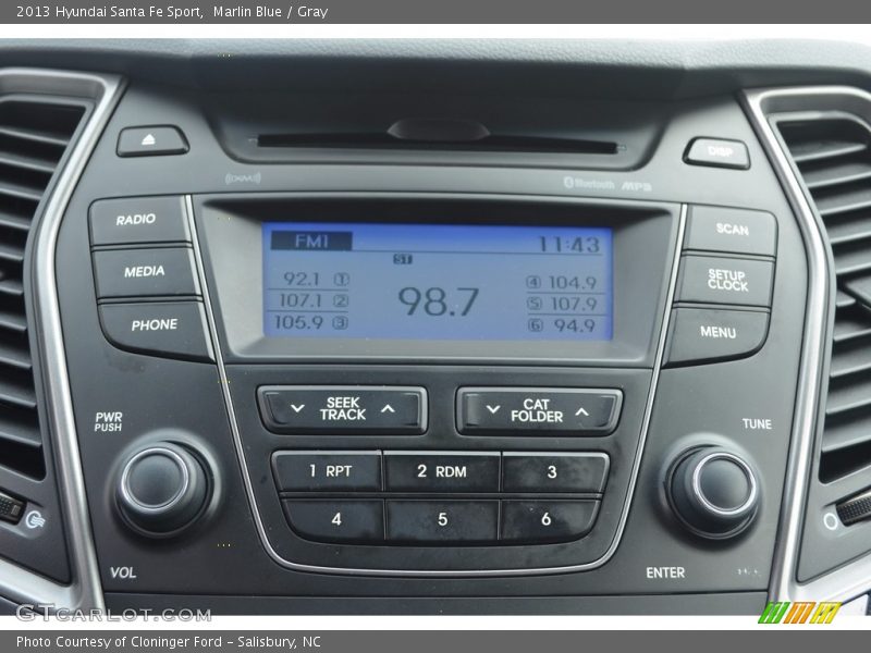 Marlin Blue / Gray 2013 Hyundai Santa Fe Sport