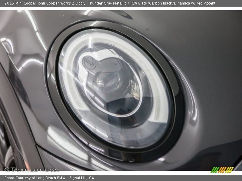 Thunder Gray Metallic / JCW Black/Carbon Black/Dinamica w/Red Accent 2015 Mini Cooper John Cooper Works 2 Door