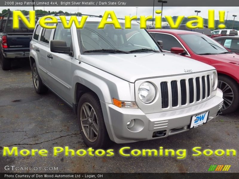 Bright Silver Metallic / Dark Slate Gray 2008 Jeep Patriot Limited 4x4