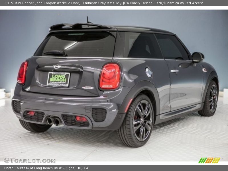 Thunder Gray Metallic / JCW Black/Carbon Black/Dinamica w/Red Accent 2015 Mini Cooper John Cooper Works 2 Door
