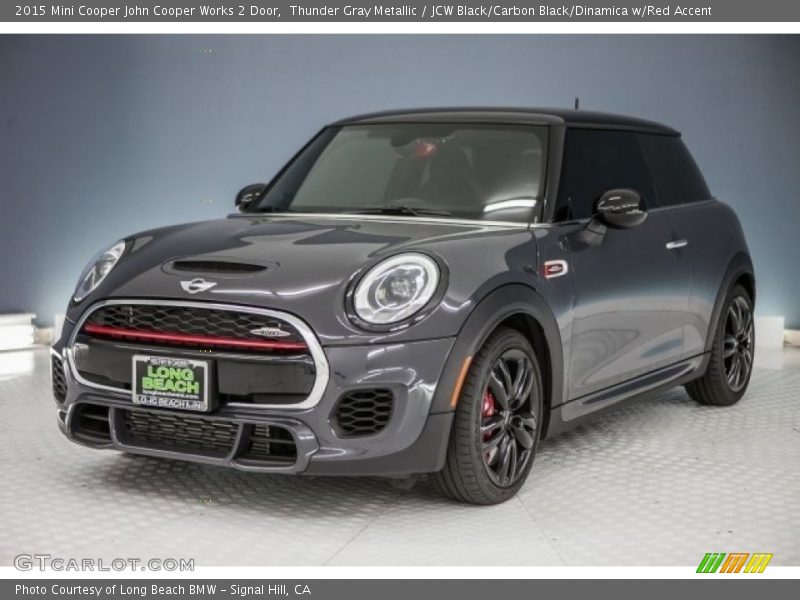 Thunder Gray Metallic / JCW Black/Carbon Black/Dinamica w/Red Accent 2015 Mini Cooper John Cooper Works 2 Door