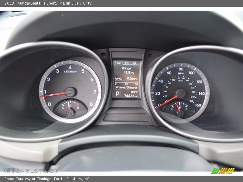 Marlin Blue / Gray 2013 Hyundai Santa Fe Sport