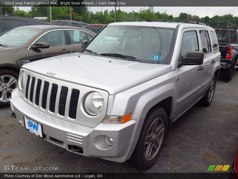 Bright Silver Metallic / Dark Slate Gray 2008 Jeep Patriot Limited 4x4