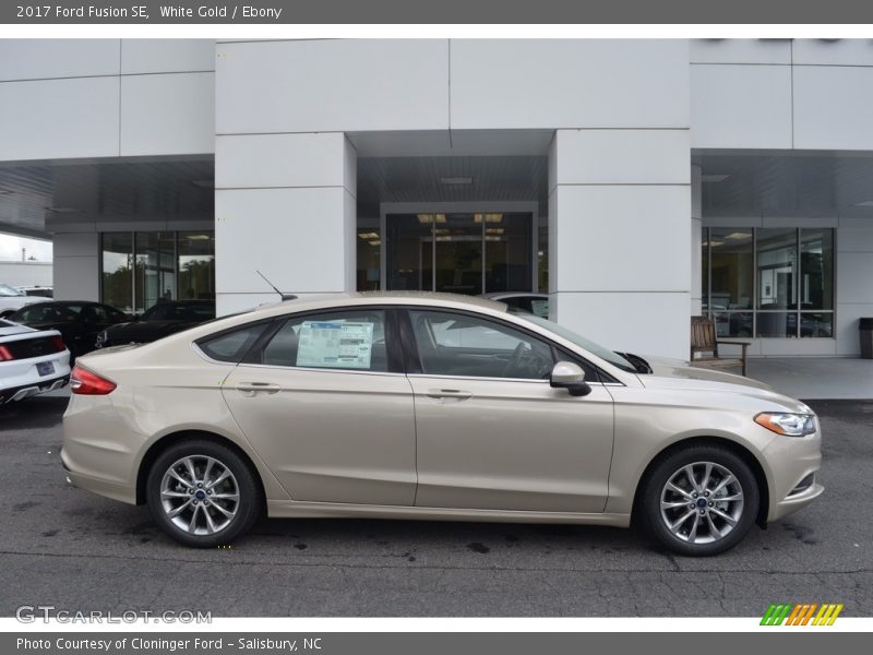 White Gold / Ebony 2017 Ford Fusion SE