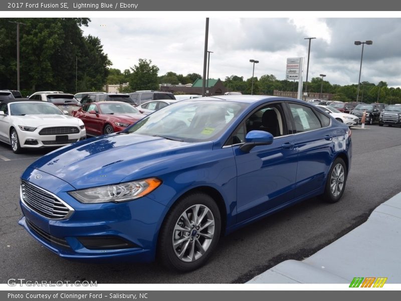 Lightning Blue / Ebony 2017 Ford Fusion SE