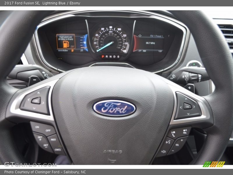 Lightning Blue / Ebony 2017 Ford Fusion SE