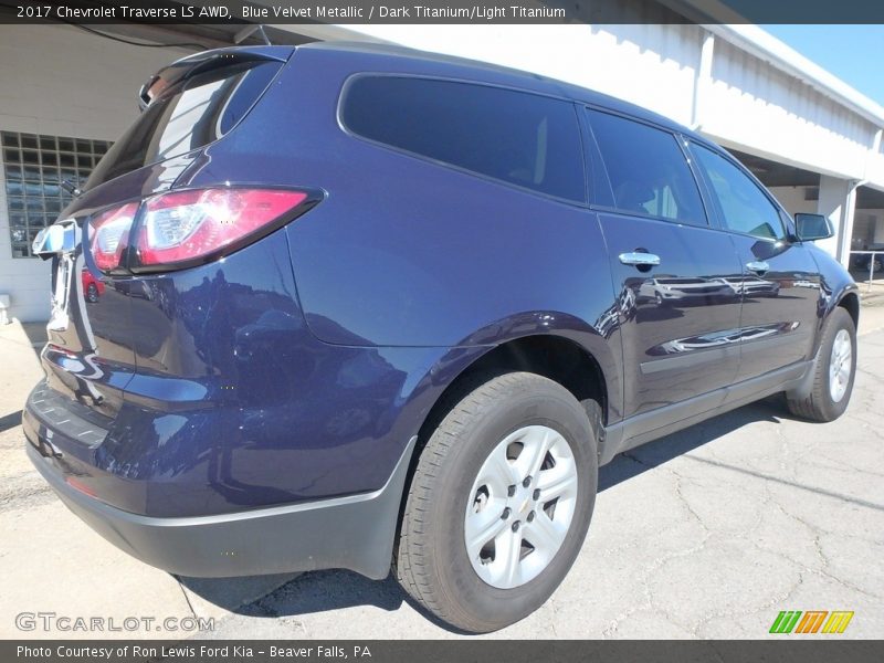 Blue Velvet Metallic / Dark Titanium/Light Titanium 2017 Chevrolet Traverse LS AWD