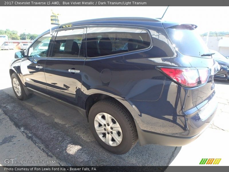 Blue Velvet Metallic / Dark Titanium/Light Titanium 2017 Chevrolet Traverse LS AWD