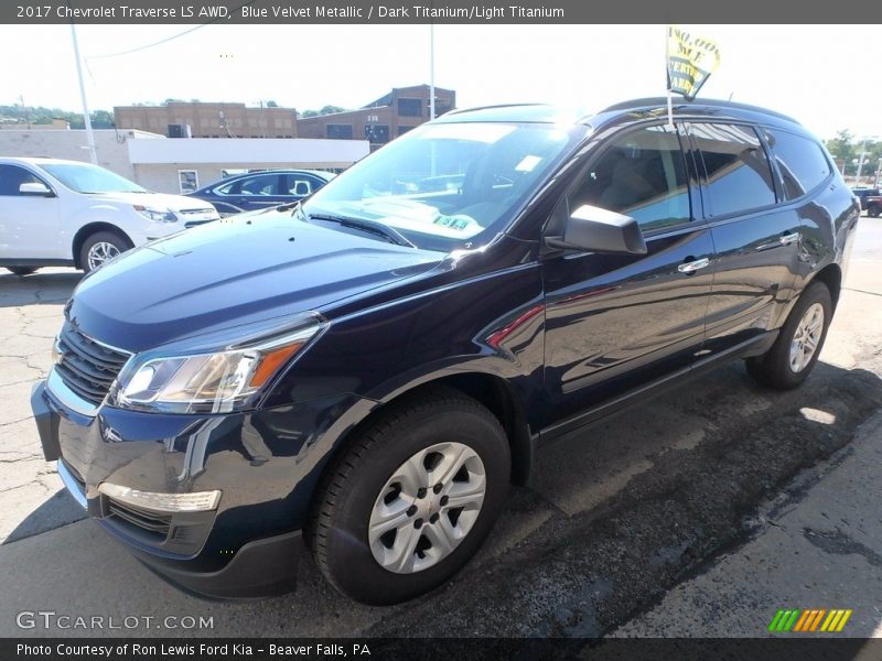 Blue Velvet Metallic / Dark Titanium/Light Titanium 2017 Chevrolet Traverse LS AWD