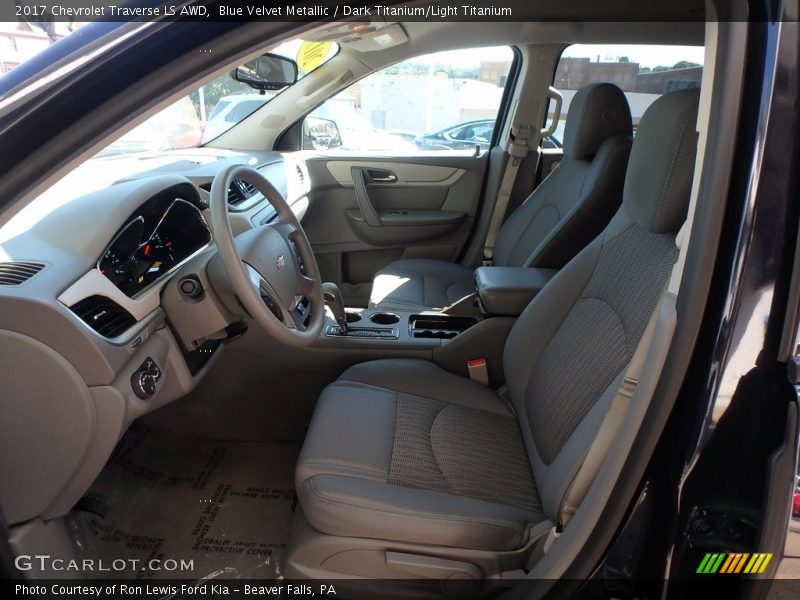 Blue Velvet Metallic / Dark Titanium/Light Titanium 2017 Chevrolet Traverse LS AWD
