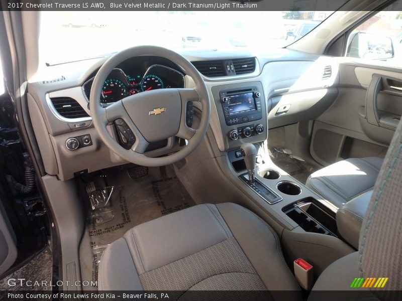 Blue Velvet Metallic / Dark Titanium/Light Titanium 2017 Chevrolet Traverse LS AWD
