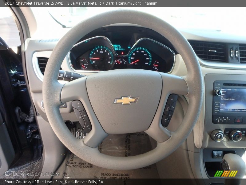 Blue Velvet Metallic / Dark Titanium/Light Titanium 2017 Chevrolet Traverse LS AWD
