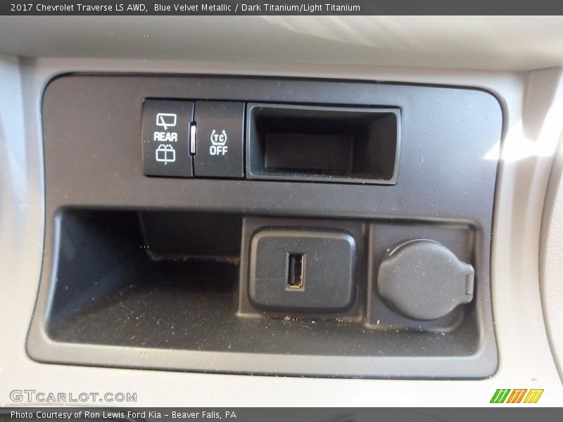 Blue Velvet Metallic / Dark Titanium/Light Titanium 2017 Chevrolet Traverse LS AWD