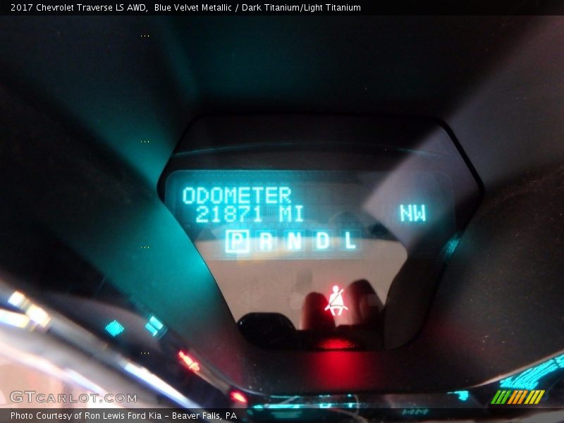 Blue Velvet Metallic / Dark Titanium/Light Titanium 2017 Chevrolet Traverse LS AWD