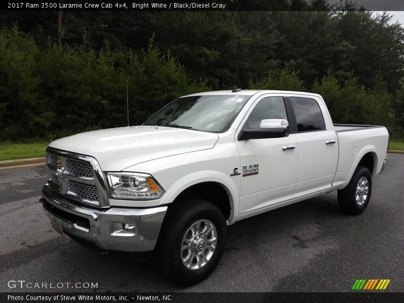 Bright White / Black/Diesel Gray 2017 Ram 3500 Laramie Crew Cab 4x4