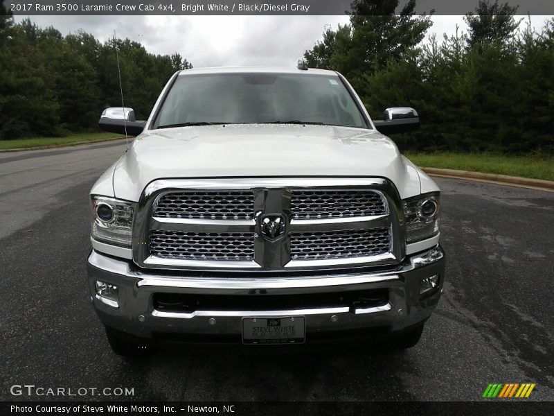 Bright White / Black/Diesel Gray 2017 Ram 3500 Laramie Crew Cab 4x4