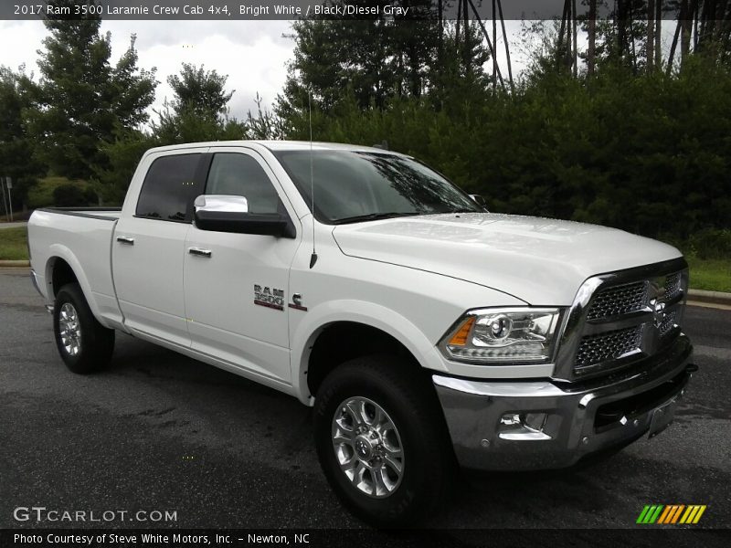 Bright White / Black/Diesel Gray 2017 Ram 3500 Laramie Crew Cab 4x4