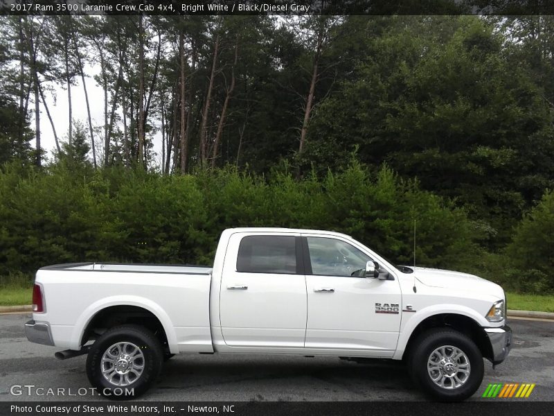 Bright White / Black/Diesel Gray 2017 Ram 3500 Laramie Crew Cab 4x4