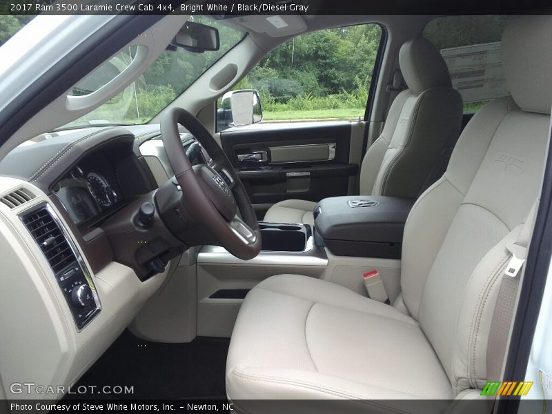 Bright White / Black/Diesel Gray 2017 Ram 3500 Laramie Crew Cab 4x4