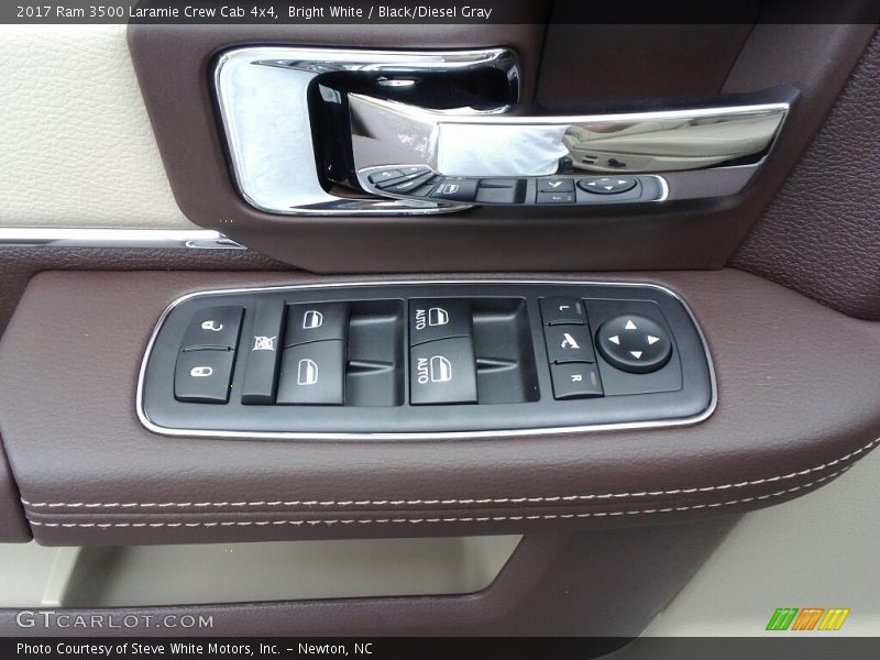 Bright White / Black/Diesel Gray 2017 Ram 3500 Laramie Crew Cab 4x4