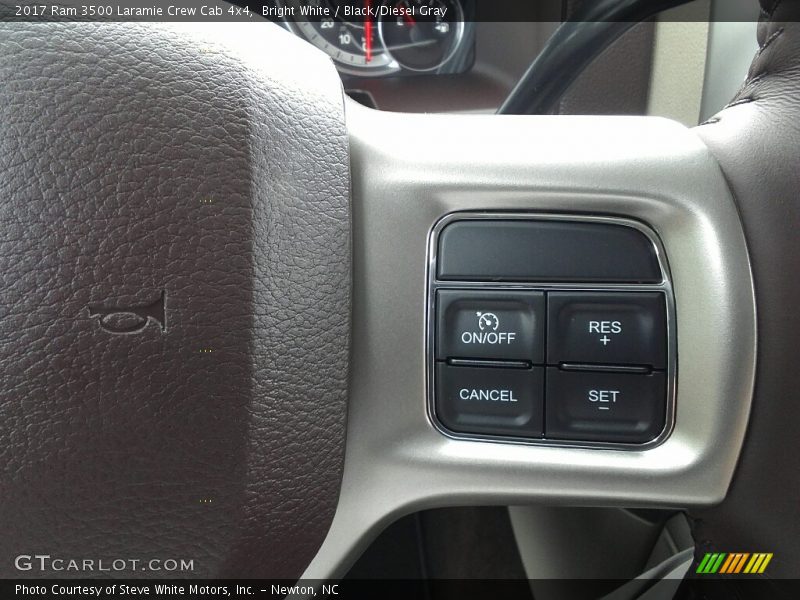 Bright White / Black/Diesel Gray 2017 Ram 3500 Laramie Crew Cab 4x4