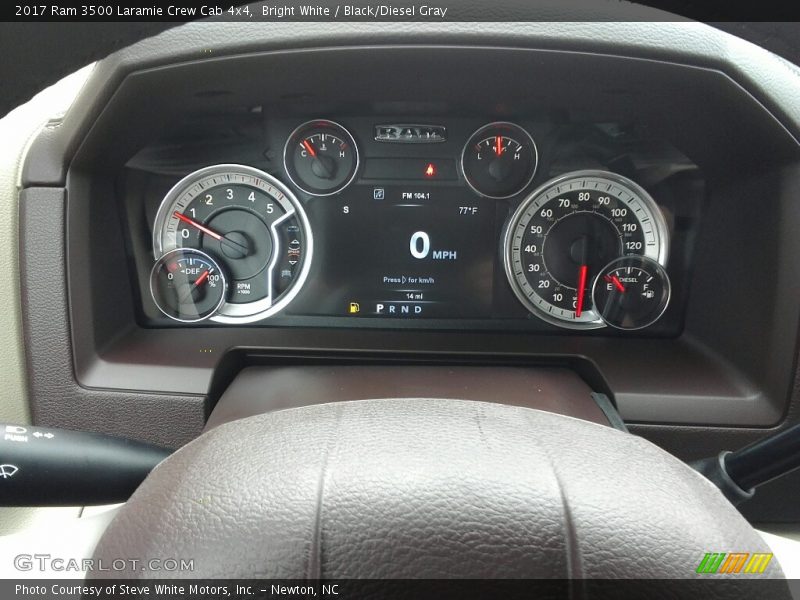 Bright White / Black/Diesel Gray 2017 Ram 3500 Laramie Crew Cab 4x4