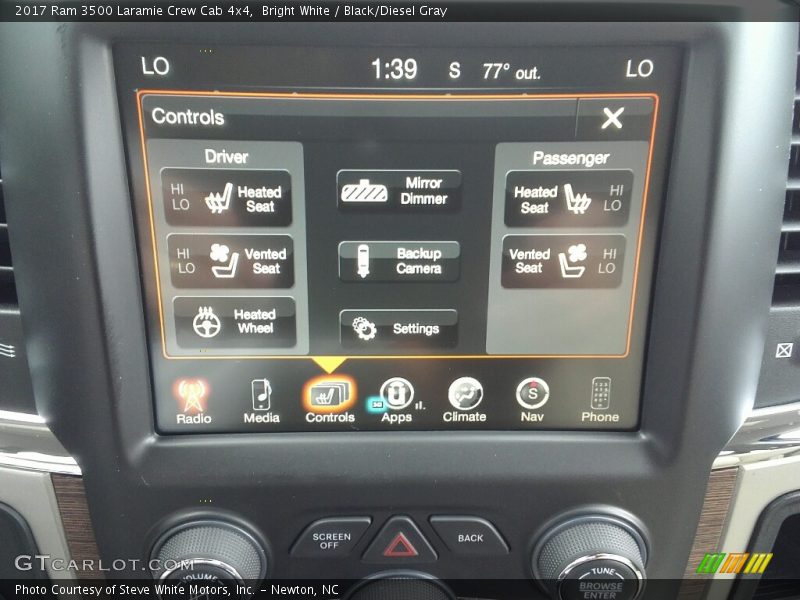 Bright White / Black/Diesel Gray 2017 Ram 3500 Laramie Crew Cab 4x4