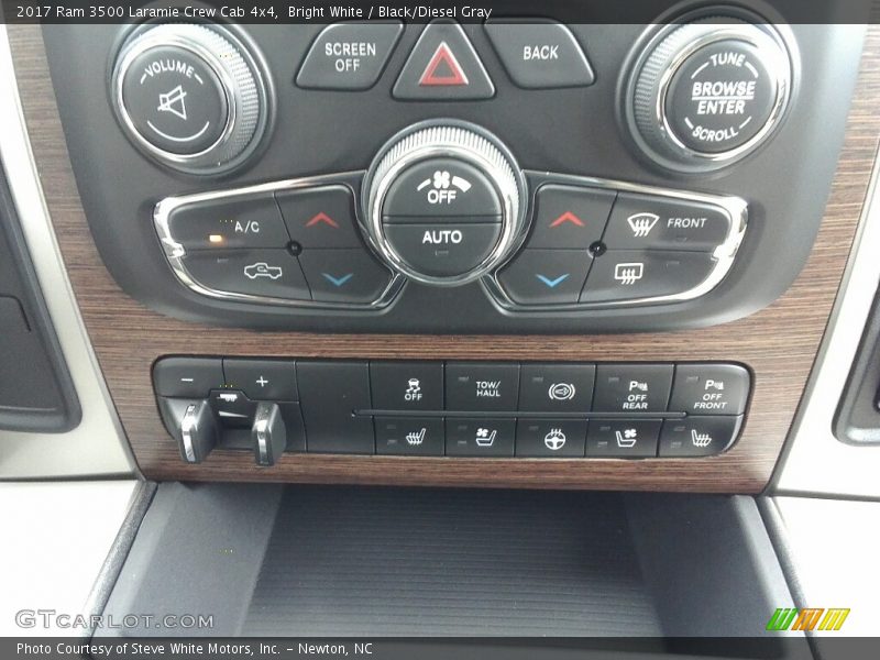 Bright White / Black/Diesel Gray 2017 Ram 3500 Laramie Crew Cab 4x4