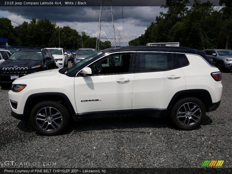 White / Black 2018 Jeep Compass Latitude 4x4