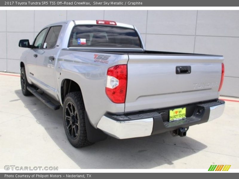 Silver Sky Metallic / Graphite 2017 Toyota Tundra SR5 TSS Off-Road CrewMax